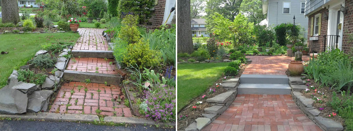 Front Walkway - Before & After